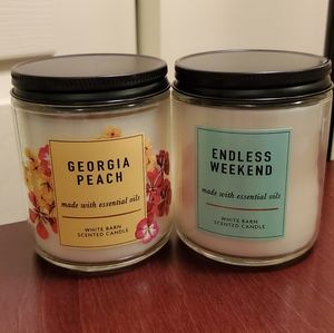 Bath and body candles - 2 for 20
